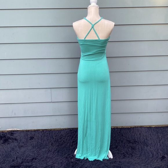 Sky brand sea foam embroidered racer back maxi dress - Picture 4 of 7